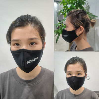 SGS Wasbare Beschermende het Masker Elastische earloop ISO van Koperion cotton mask anti-virus black