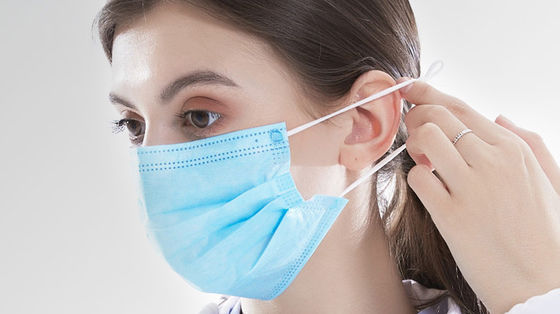De niet Geweven Beschikbare Maskers van Earloop, Medisch Chirurgisch het Gezichtsmasker van 3ply