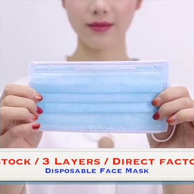 De niet Geweven Beschikbare Maskers van Earloop, Medisch Chirurgisch het Gezichtsmasker van 3ply